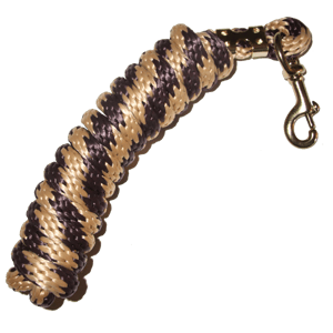 EA 5/8" x 9' Poly Lead with Brass Plated Bolt Snap - Sagebrush Tack