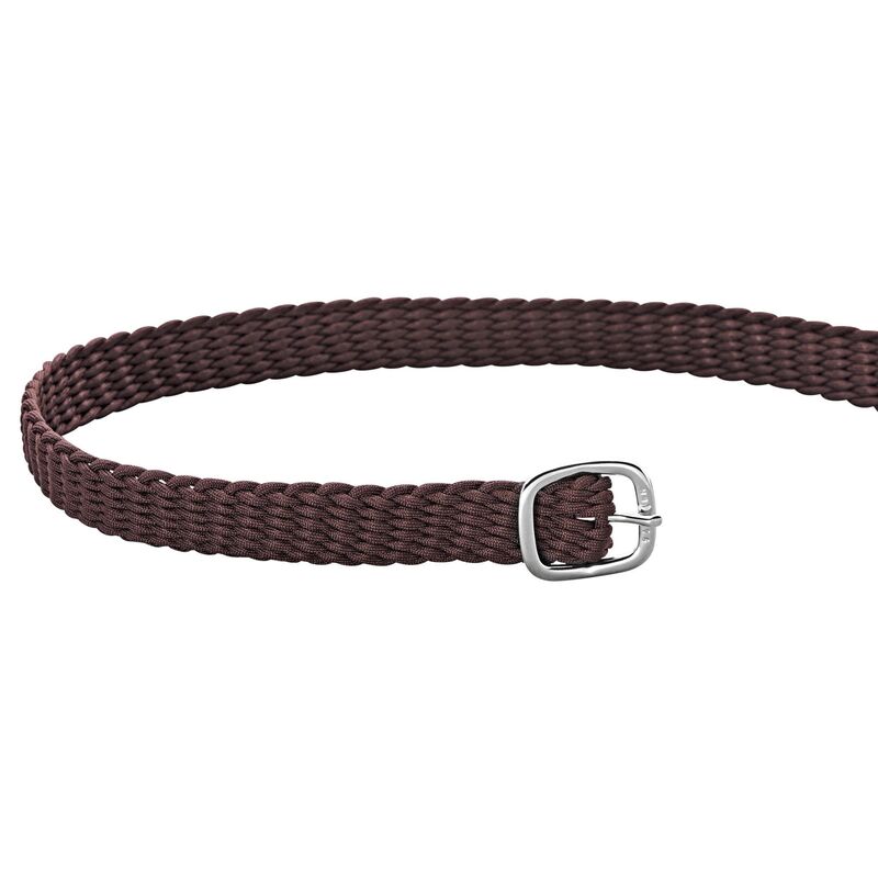 Sprenger Brown Perlon Spur Straps 45 cm - Silver Buckles