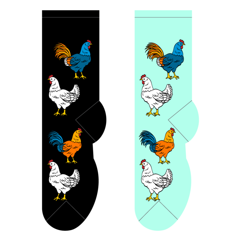 Foozys Ladies Socks - Cluck Cluck