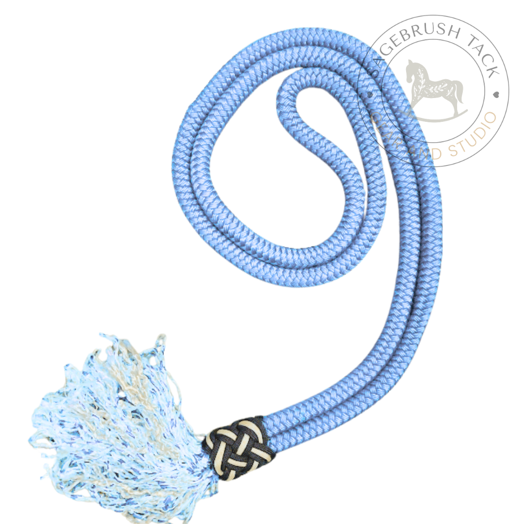 SB Hand-dyed custom liberty neck rope/ cordeo with tassel