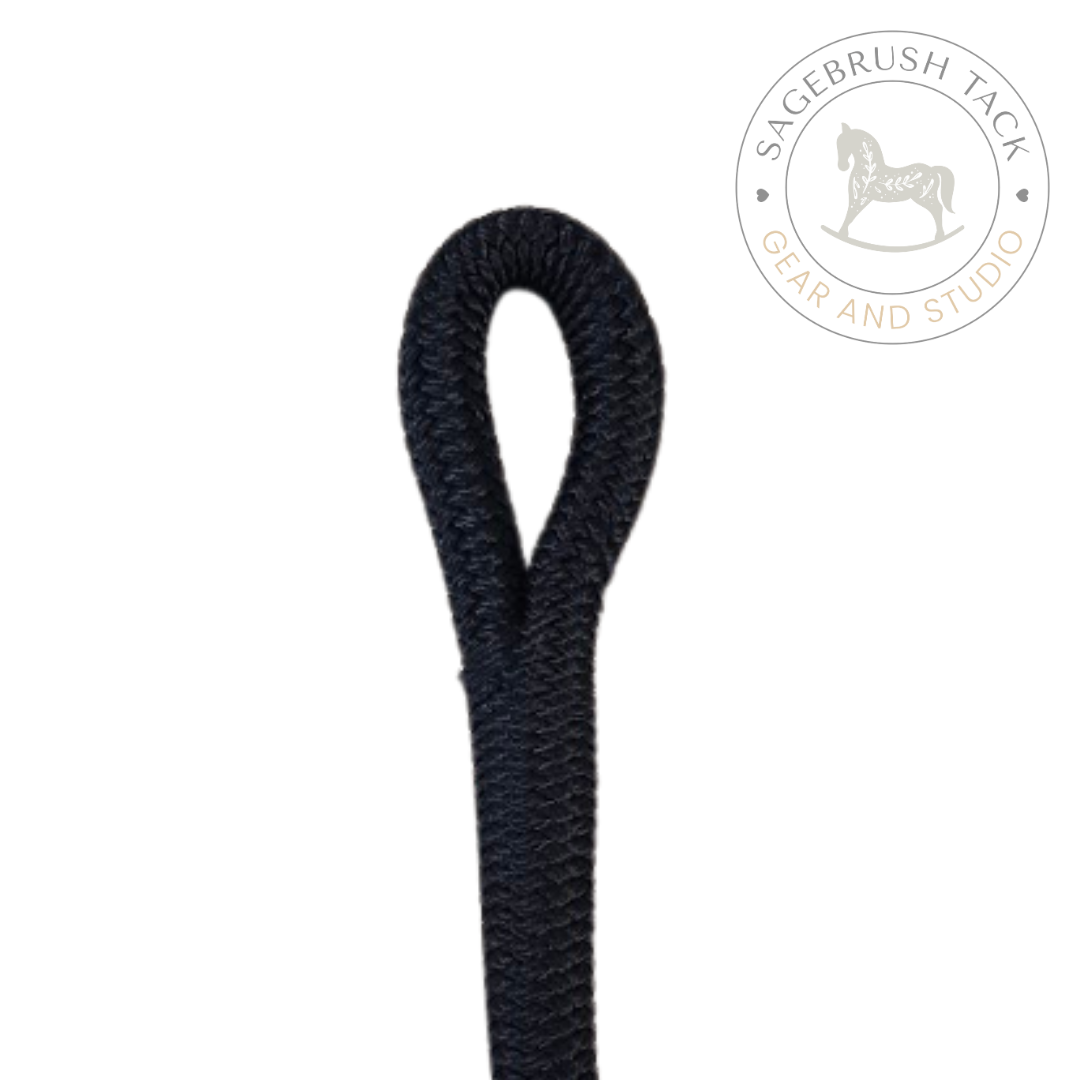 SB 5/8" Black/ White weighted lead rope