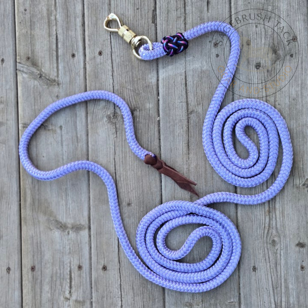 SB 5/8" Hand-dyed weighted lead rope