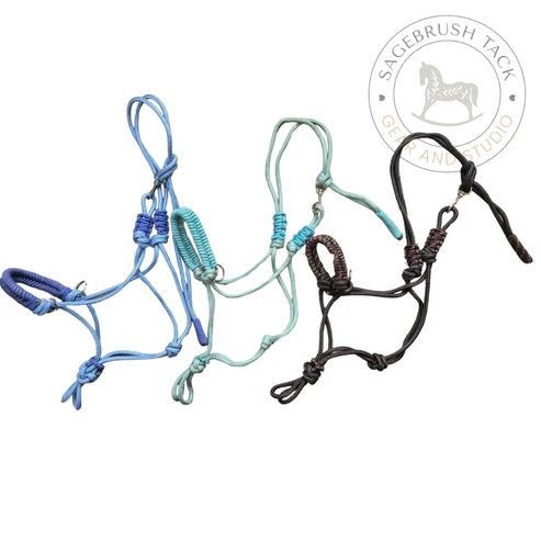 SB Hand-dyed bitless bridle/ halter combo