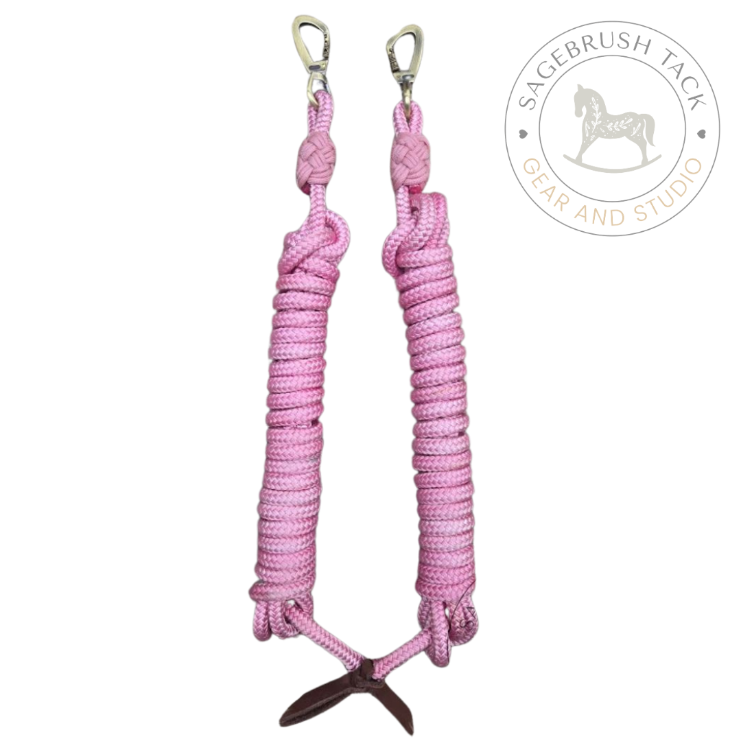 SB 3/8" Hand-Dyed Yacht Rope Driving Reins