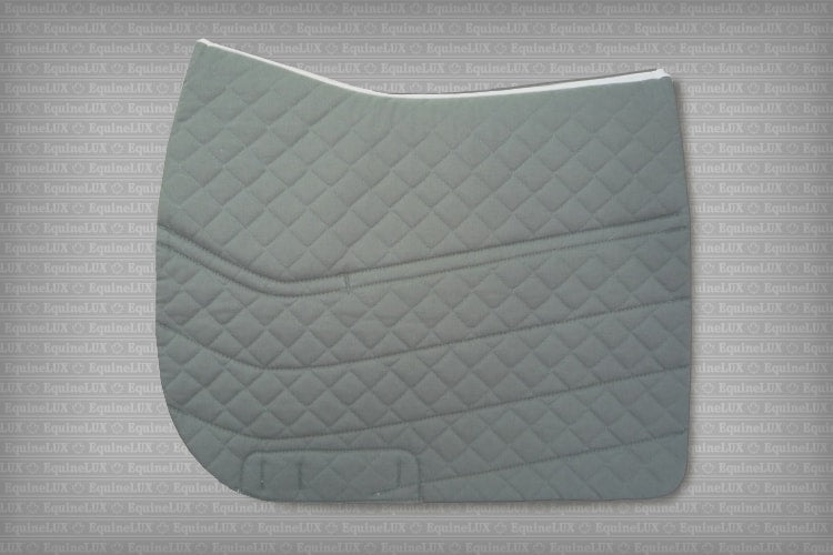 EquineLux Shock-Reducing™ dressage saddle pad with cotton lining and pockets for shims