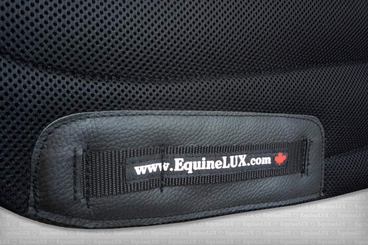 EquineLux Sweat-Wicking™ non-slip saddle pad with sheepskin trim and cotton lining (no pockets)