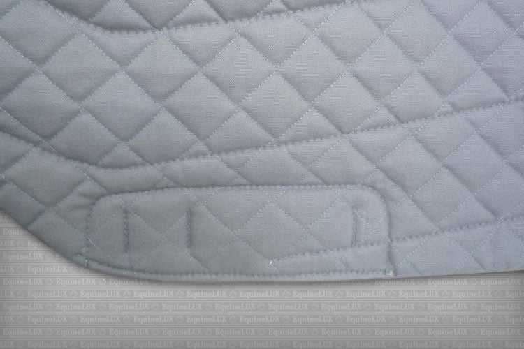 EquineLux Sweat-Wicking™ non-slip saddle pad with sheepskin trim and cotton lining (no pockets)
