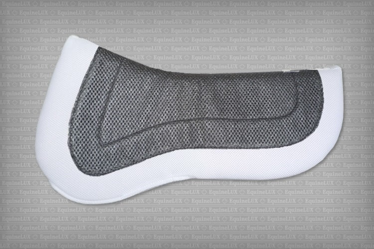 EquineLux BufferLUX™ dressage non-slip REVERSIBLE half pad with pockets for shims