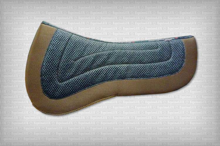 EquineLux BufferLUX™ dressage non-slip REVERSIBLE half pad with pockets for shims