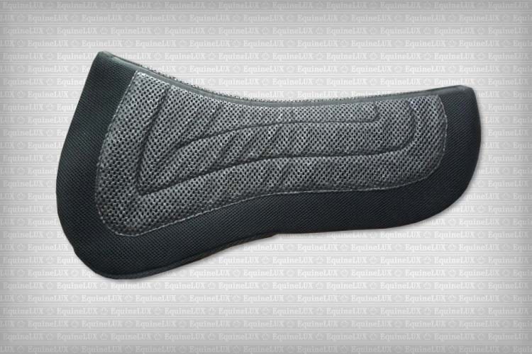 EquineLux BufferLUX™ dressage non-slip REVERSIBLE half pad with pockets for shims