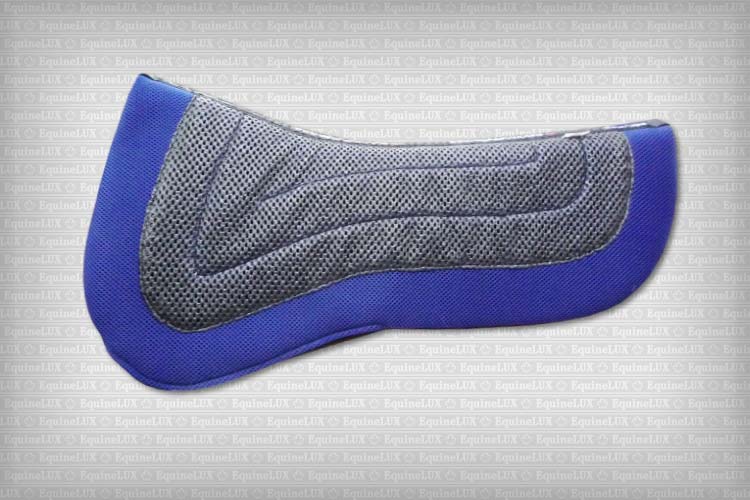 EquineLux BufferLUX™ dressage non-slip REVERSIBLE half pad with pockets for shims