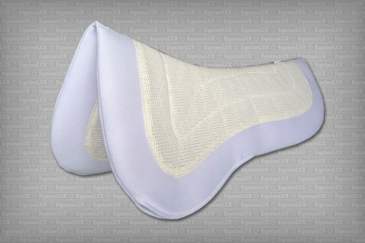 EquineLux BufferLUX™ dressage non-slip REVERSIBLE half pad with pockets for shims