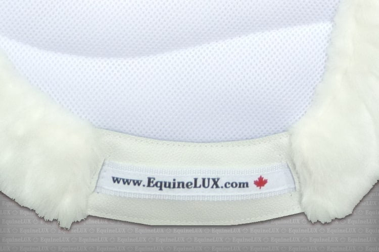 EquineLux Edge-Contoured™ saddle pad with fleece contour roll and cotton lining (no pockets)
