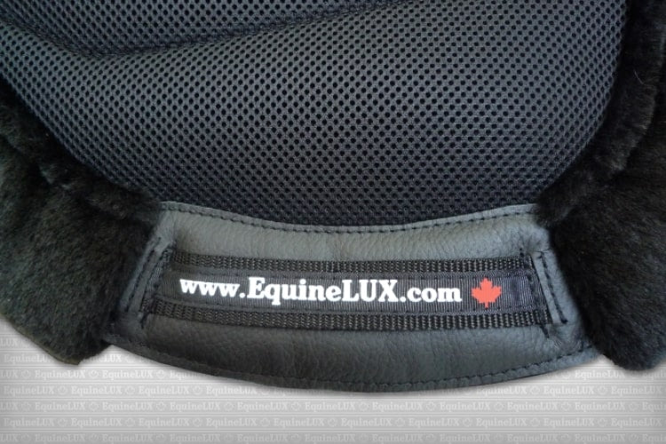 EquineLux Edge-Contoured™ saddle pad with fleece contour roll and cotton lining (no pockets)