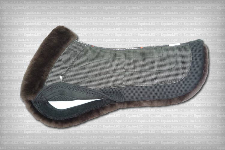 EquineLux ComfortLUX™ sheepskin jumper half pad with pockets