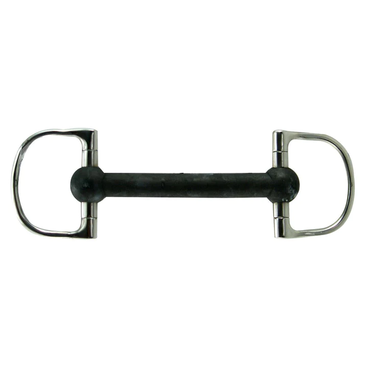 Coronet Soft Rubber Mullen Mouth Dee Ring Snaffle