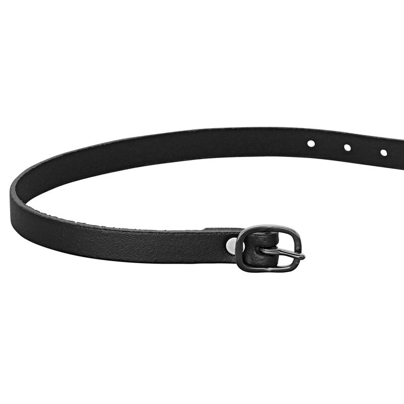 Sprenger Black Leather Spur Straps 45 cm - Black Buckle