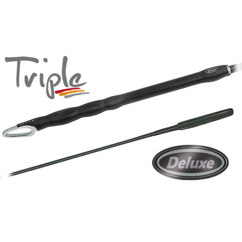 Fleck TRIPLE Deluxe Dressage Whip
