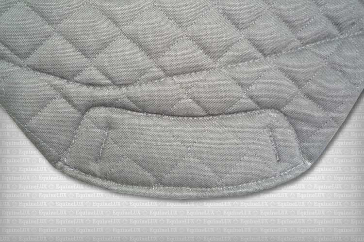 EquineLux Bareback SHOCK-REDUCING™ endurance saddle pad with cotton lining and pockets for shims