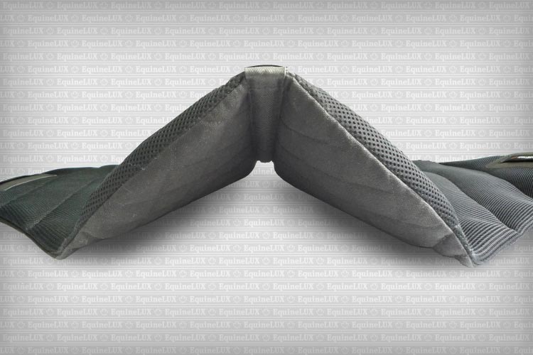 EquineLux Bareback SHOCK-REDUCING™ endurance saddle pad with cotton lining and pockets for shims