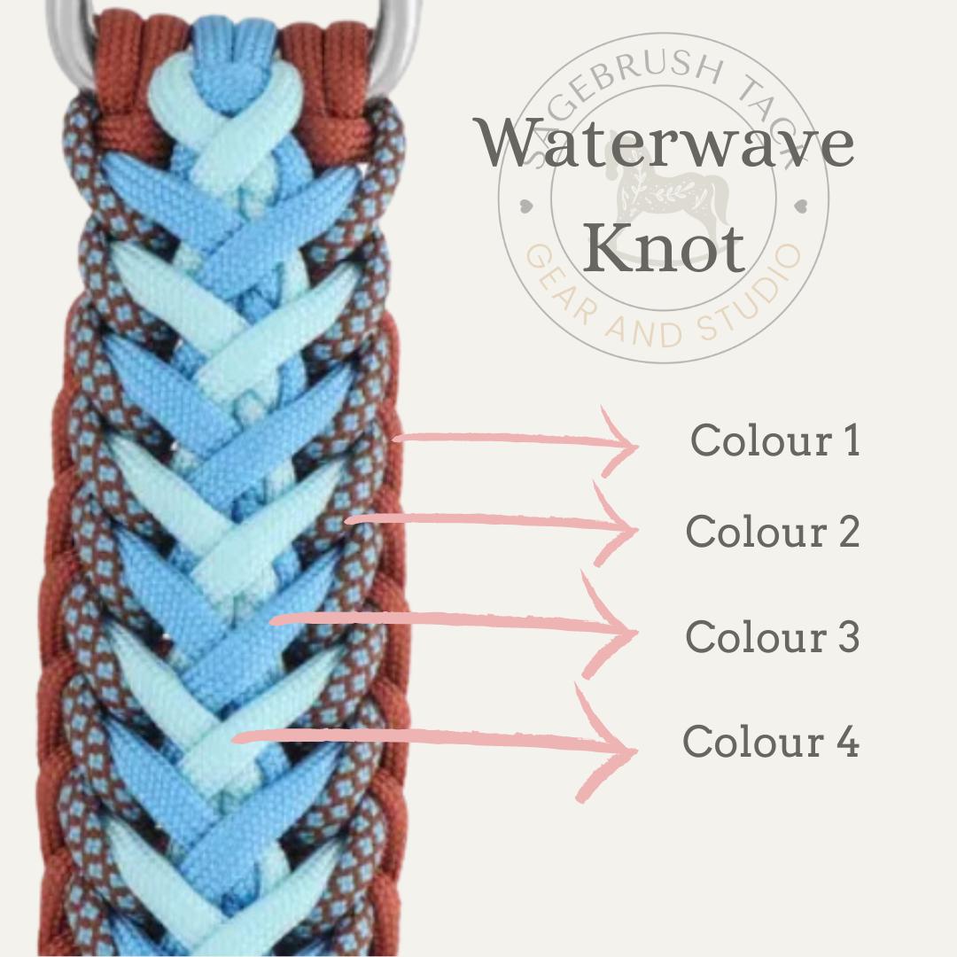 Waterwave knot with four custom colour options