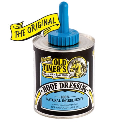 Old Timer's Hoof Dressing with Brush 32oz