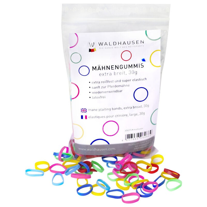 Waldhausen X-Wide Rainbow Braiding Elastics - 30 g