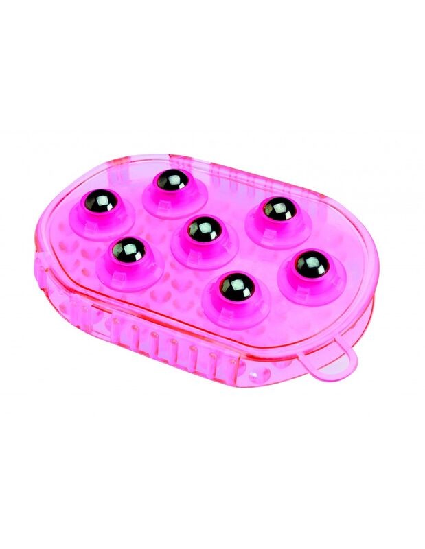Magnetic Grooming Mitt - Pink