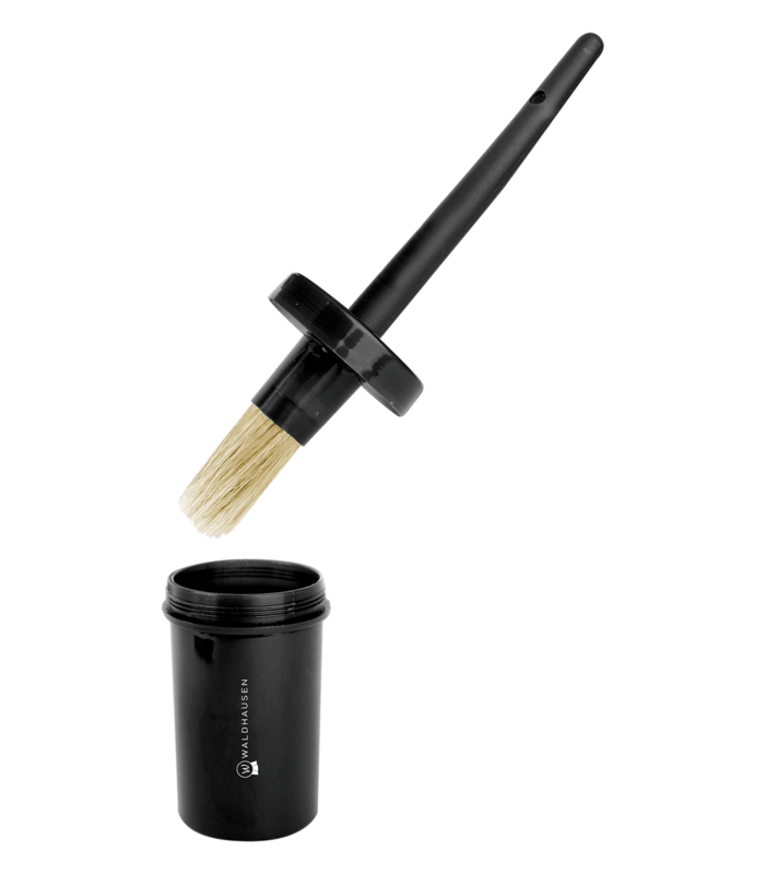 Waldhausen Hoof Oil Pot with Brush - Black
