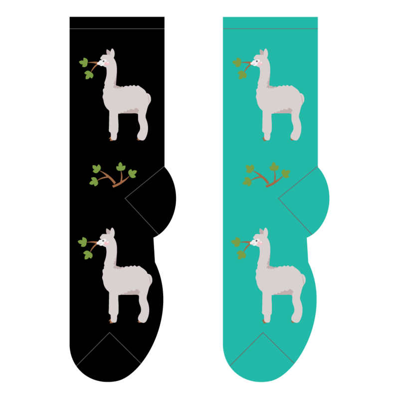 Foozys Ladies Socks - Alpacas