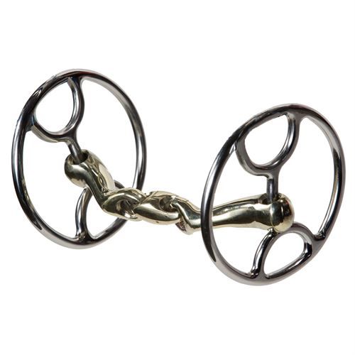 Nunn Finer Shaped Cartwheel Snaffle with Oval Link