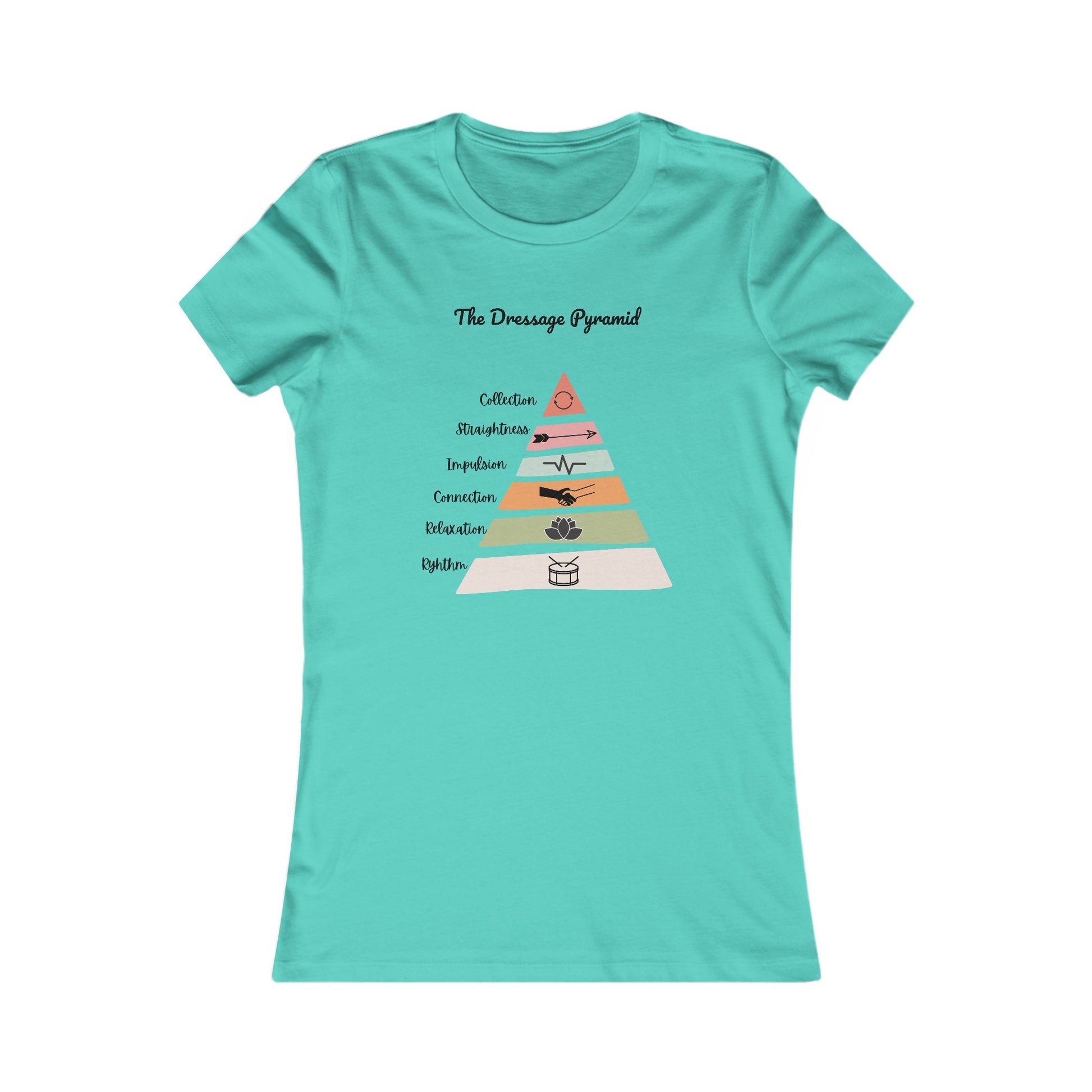Women's Dressage Pyramid Tee - Sagebrush Tack