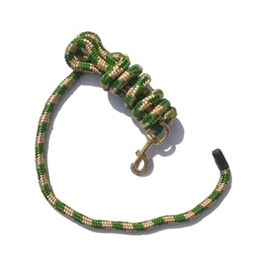 EA 5/8" x 9' Poly Lead with Brass Plated Bolt Snap - Sagebrush Tack