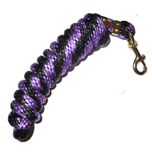 EA 5/8" x 9' Poly Lead with Brass Plated Bolt Snap - Sagebrush Tack