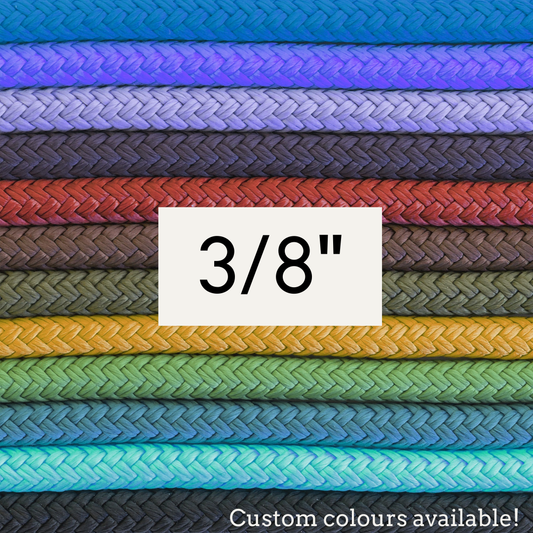 SB 3/8" Hand-dyed double braid yacht rope