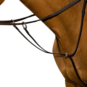 Flex Rider Flat Running Martingale - Chocolate - Full size - Sagebrush Tack