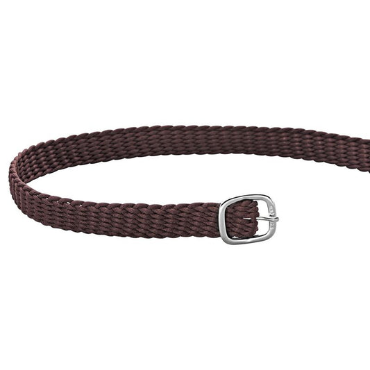 Sprenger Brown Perlon Spur Straps 45 cm - Silver Buckles