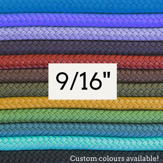 SB 9/16" Hand-dyed double braid yacht rope