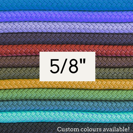 SB 5/8" Hand-dyed double braid yacht rope