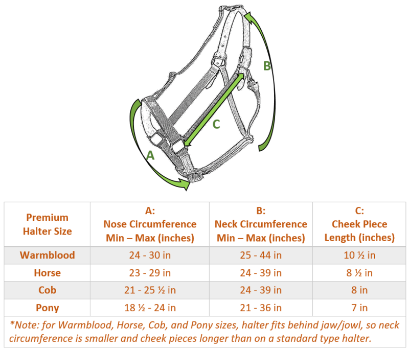 Greenguard Premium Halter - for use with GreenGuard Grazing Muzzle - Sagebrush Tack