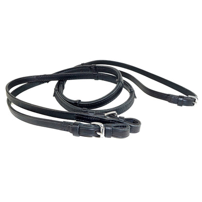 Nunn Finer Rubber Lined Reins with Grips