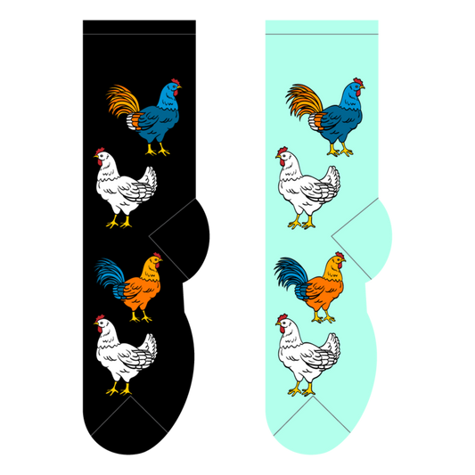 Foozys Ladies Socks - Cluck Cluck