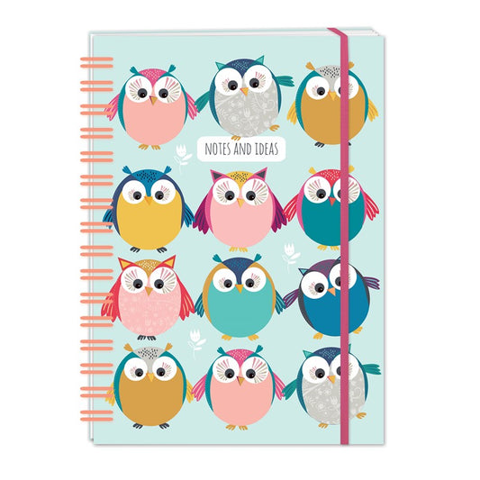 Otter House A5 Hardcover Notebook - Little Owls