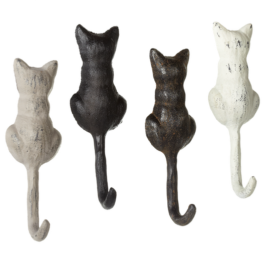 Ganz Cat Tail Wall Hooks - Set of 4
