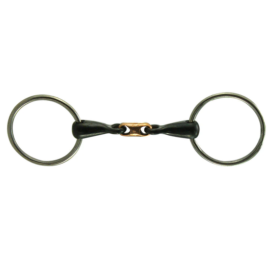 Coronet Loose Ring Black Iron with Copper Link