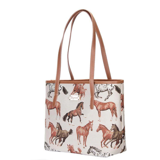 Signare College Bag - Running Horses