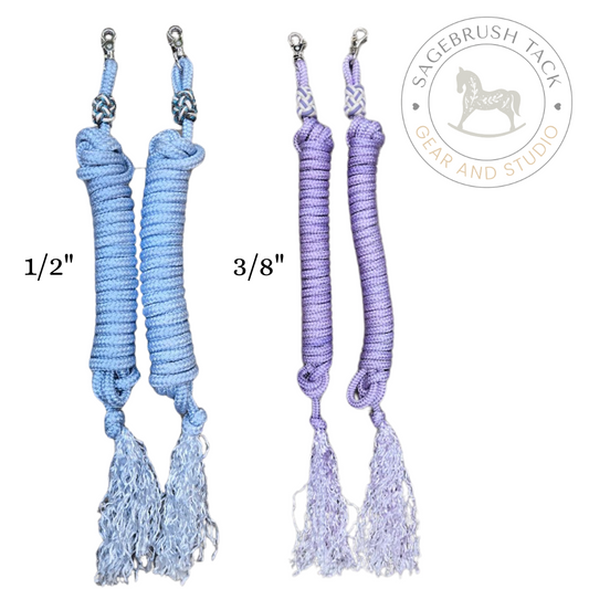 SB 3/8" Hand-Dyed Yacht Rope Driving Reins