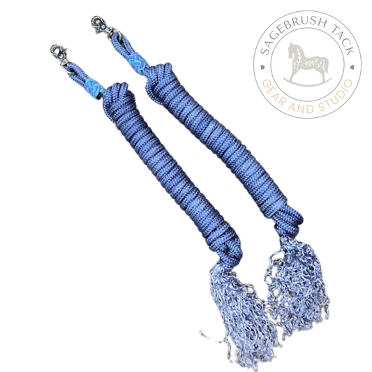 SB 3/8" Hand-Dyed Yacht Rope Driving Reins