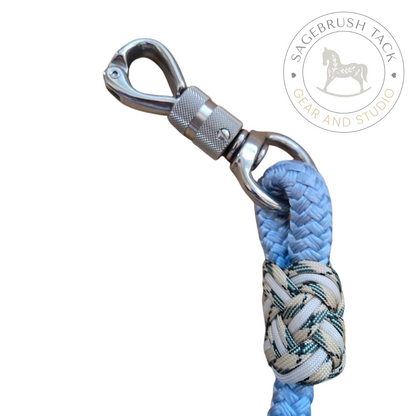 SB Hand-dyed custom rope halter and lead set