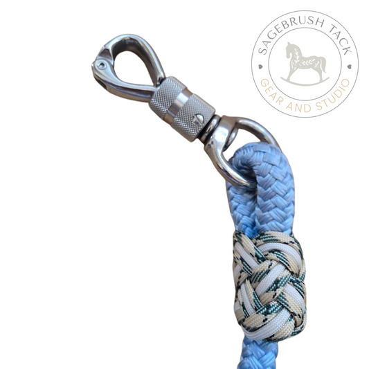 SB Hand-dyed custom rope halter and lead set